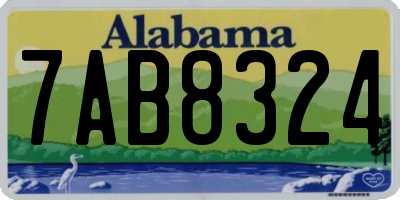 AL license plate 7AB8324