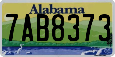 AL license plate 7AB8373