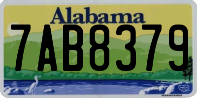 AL license plate 7AB8379
