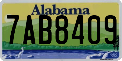 AL license plate 7AB8409