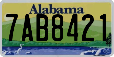 AL license plate 7AB8421