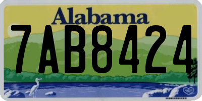 AL license plate 7AB8424