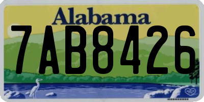 AL license plate 7AB8426
