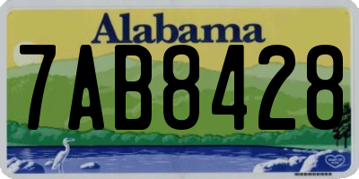 AL license plate 7AB8428
