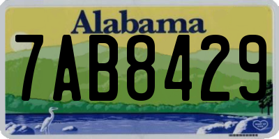 AL license plate 7AB8429