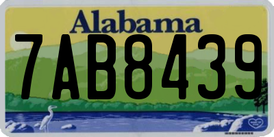 AL license plate 7AB8439