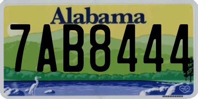 AL license plate 7AB8444