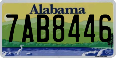 AL license plate 7AB8446
