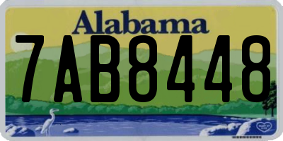 AL license plate 7AB8448
