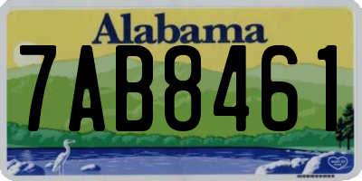 AL license plate 7AB8461
