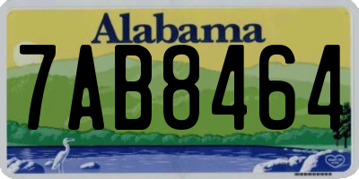 AL license plate 7AB8464