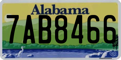AL license plate 7AB8466