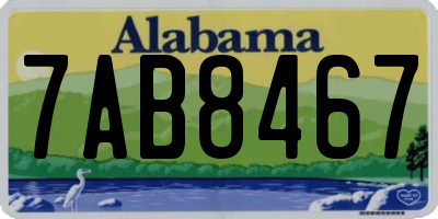 AL license plate 7AB8467