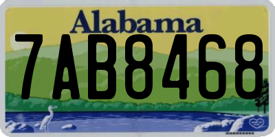 AL license plate 7AB8468
