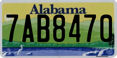 AL license plate 7AB8470