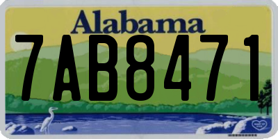 AL license plate 7AB8471