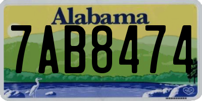 AL license plate 7AB8474