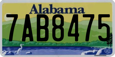 AL license plate 7AB8475