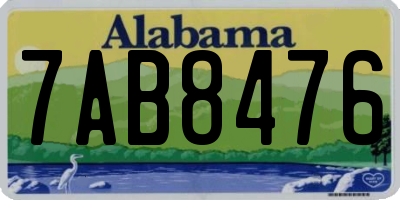 AL license plate 7AB8476