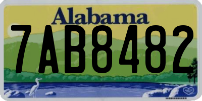 AL license plate 7AB8482