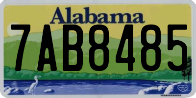 AL license plate 7AB8485