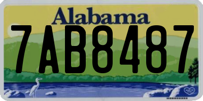 AL license plate 7AB8487