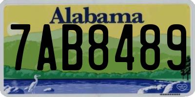 AL license plate 7AB8489
