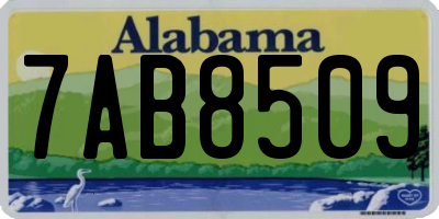 AL license plate 7AB8509
