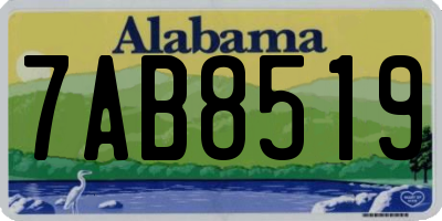 AL license plate 7AB8519