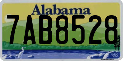 AL license plate 7AB8528