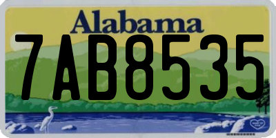 AL license plate 7AB8535