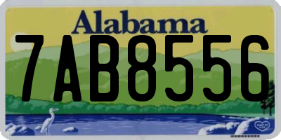 AL license plate 7AB8556