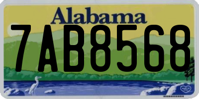 AL license plate 7AB8568