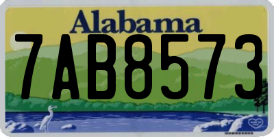 AL license plate 7AB8573
