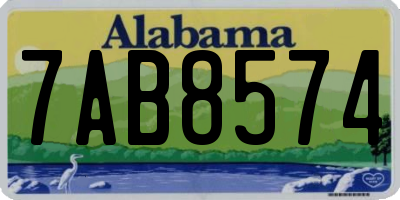 AL license plate 7AB8574