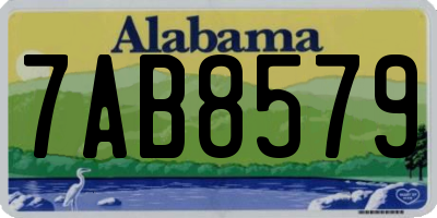 AL license plate 7AB8579