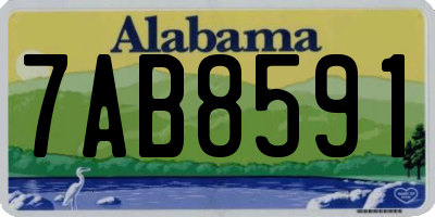 AL license plate 7AB8591
