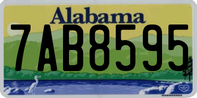 AL license plate 7AB8595