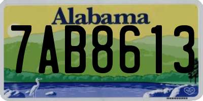 AL license plate 7AB8613