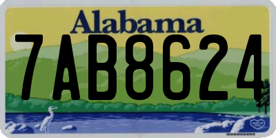 AL license plate 7AB8624