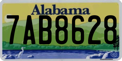 AL license plate 7AB8628