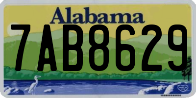 AL license plate 7AB8629