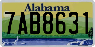 AL license plate 7AB8631