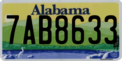 AL license plate 7AB8633