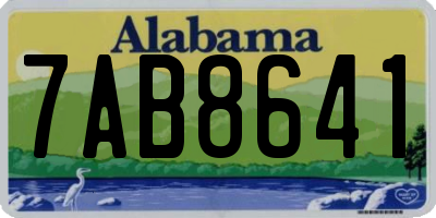 AL license plate 7AB8641