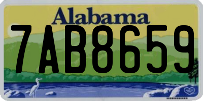 AL license plate 7AB8659