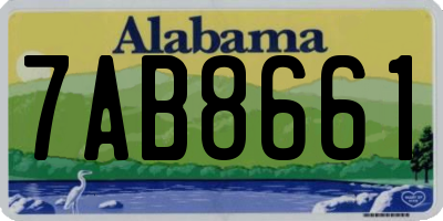 AL license plate 7AB8661