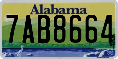 AL license plate 7AB8664