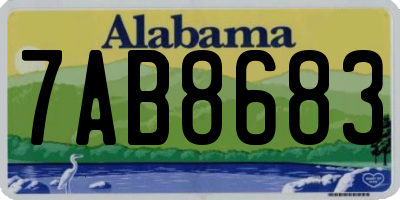 AL license plate 7AB8683