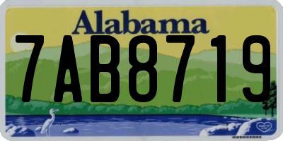 AL license plate 7AB8719
